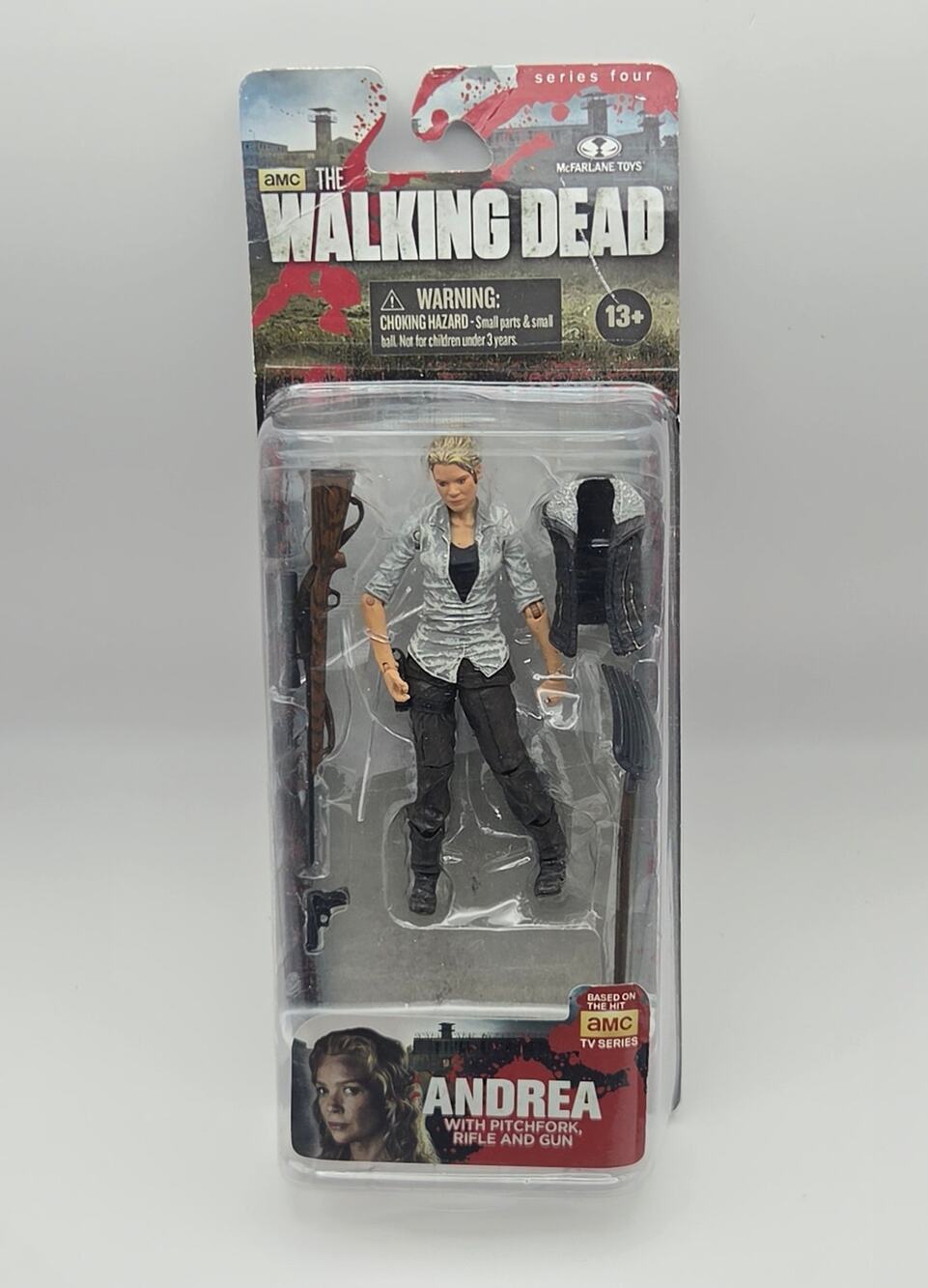 McFarlane The Walking Dead 4.5" Andrea Action Figure Series Four 2013 New Sealed